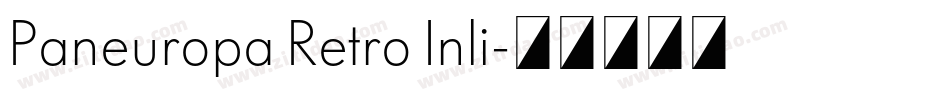 Paneuropa Retro Inli字体转换